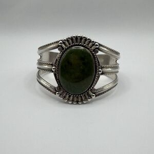 925 Sterling Silver Arrow Cuff Bracelet Large Southwestern Native Style